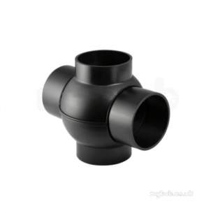 Geberit Hdpe Range 32mm To 315mm -  Hdpe 63mm X 63mm Double Branchball 180deg 364.270.16.1