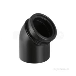 Geberit Hdpe Range 32mm To 315mm -  Duofix 110mm 45 Deg Bend 367.945.16.1