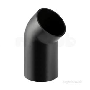 Geberit Hdpe Range 32mm To 315mm -  Hdpe 75mm X 135d Lng Tail Bnd 365.046.16.1