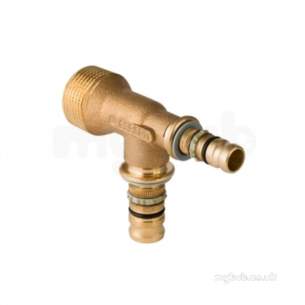 Geberit Mepla Mlcp Pipe System -  3/4 Inch Mepla T Section Male Thread 3/4 461.086.00.5