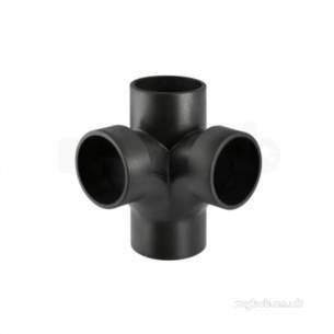 Geberit Hdpe Range 32mm To 315mm -  Silnt-db20 Swpt Crner Brnch 88.5deg 90mm