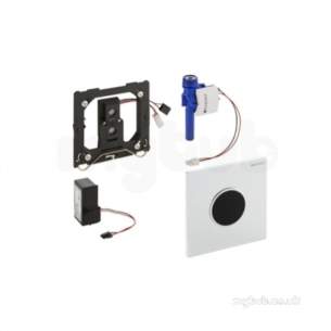 Geberit Commercial Sanitary Systems -  Sigma10 Electronic Ir Urinal Flush Control M/o Gl/ Mat Cp