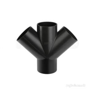 Geberit Hdpe Range 32mm To 315mm -  Hdpe 110mm X 40mm X 40mm Double Y Branch