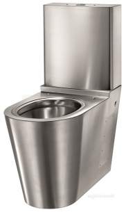 Delabie WC Toilets -  Delabie Monobloco S21 Wc 304 Stainless Steel Satin With Cistern