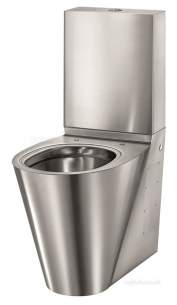 Delabie WC Toilets -  Delabie Monobloco Bcn Wc 304 Stainless Steel Satin With Cistern