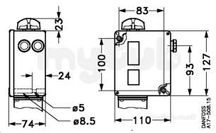 Danfoss Ltd -  Danfoss Rt 200 Pressure Switch 0.2-6 Bar 17 5237 017-523766