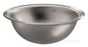 Delabie Washbasins and Sinks -  Delabie Hemi Inset Basin 310 304 Stainless Steel Satin 1 Side