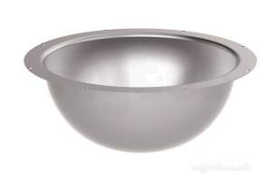 Delabie Washbasins and Sinks -  Delabie Hemi Under Counter Basin 310 304 Polished St Steel 1 Side