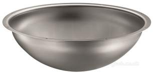 Delabie Washbasins and Sinks -  Delabie Hemi Under Counter Basin 385 304 St Steel Satin 1 Side