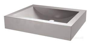Delabie Washbasins and Sinks -  Delabie Uno Counter Top Basin No Tap Hole 304 Polished St Steel