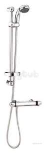 Roca Brassware -  Danube-t Wall Mounted Shower Mixer Chr