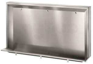 Delabie Urinals -  Delabie L Free Std Multi Urinal L1800 Back Inlet 304 St Steel Satin