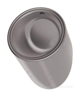 Delabie Urinals -  Delabie Rnd Wall Mtd Urinal Back Inlet 304 Polished Stainless Steel