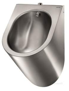 Delabie Urinals -  Delabie Delta Wall Mtd Urinal Top Inlet 304 Stainless Steel Satin