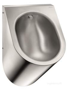Delabie Urinals -  Delabie Delta Wall Mtd Urinal Top Inlet 304 Polished Stainless Steel