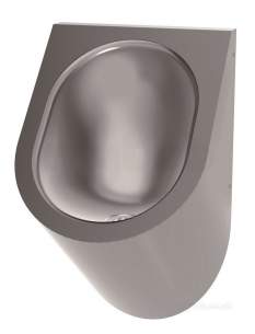 Delabie Urinals -  Delabie Delta Wf Wall Mtd Water Free Urinal 304 Polished St Steel