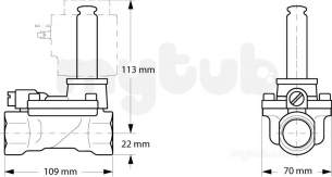 Danfoss Solenoid Valves -  Danfoss Ev220b 2 Way Solenoid Valve 25mm No 032u7127
