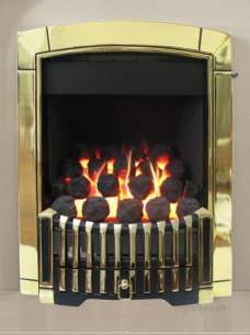 Flavel Gas Fires -  Flavel Caress Contemporary Mc Brass