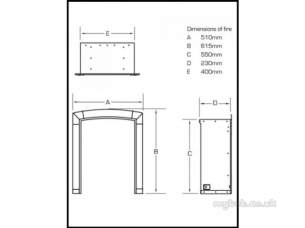 Flavel Gas Fires -  Flavel Caress Contemporary Rc Silver