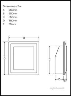 Flavel Gas Fires -  Bfm Flavel Diamond He Coal Remote