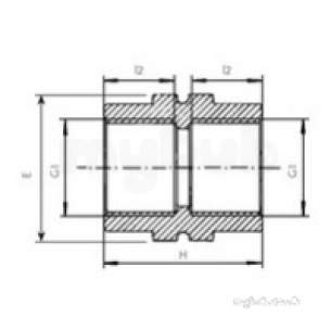 Plasson Fittings -  1 1/2 Inch Plasson Threaded Socket 5017