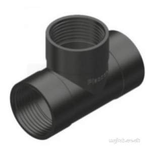 Plasson Fittings -  1 Inch Plasson 90 Deg Thd Tee 5047