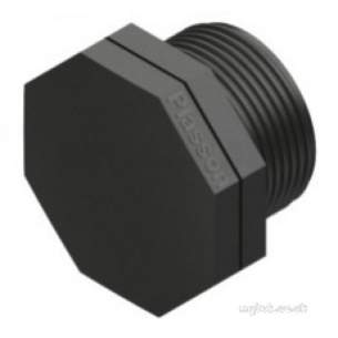 Plasson Fittings -  1 Inch Plasson Thd Plug 5177 5177300