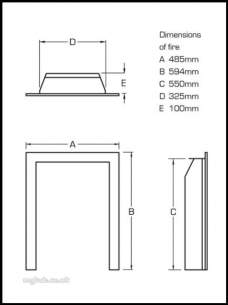 Flavel Gas Fires -  Flavel Warwick Gas Fire Ng Black