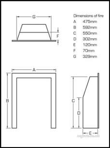 Flavel Gas Fires -  Flavel Windsor He Mc Traditional Chrome