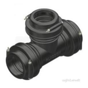 Plasson Fittings -  Plasson 160mm Tee 17040 17040pp