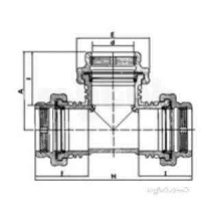 Plasson Fittings -  Plasson 160mm Tee 17040 17040pp