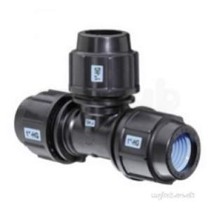 Plasson Fittings -  1/2 Inch Plasson Heavy Gauge Tee 7604