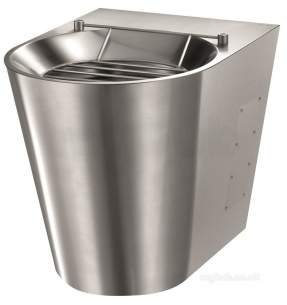Delabie Washbasins and Sinks -  Delabie Xl P Floor Std Disposal Sink Horiz Inlet 304 St Steel Satin