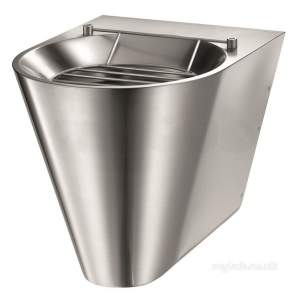 Delabie Washbasins and Sinks -  Delabie Xl P Floor Std Disposal Sink Vert Inlet 304 St Steel Satin