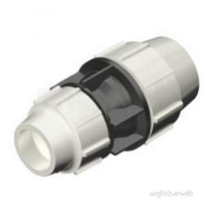 Plasson Fittings -  50mm X 25mm Plasson Red Coupling 7110