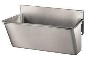 Delabie Surgical Sinks -  Delabie Surgical Scrub Low Upstand L700 1 Post 304 St Steel Satin