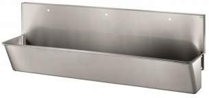 Delabie Surgical Sinks -  Delabie Surgical Sink L2100 3 Single 22 Tapholes 304 St Steel Satin