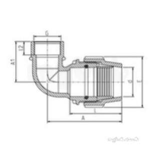 Plasson Fittings -  32 X 1 Plasson 90 Elbow Poly/fi 7150