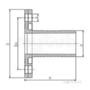 Plasson Fittings -  63x2 1/2 Inch Plasson Spig Fa Np16/10 7236