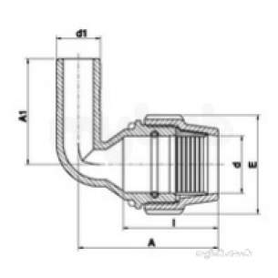 Plasson Fittings -  40 X 50 Plasson Spigot Elbow 7350