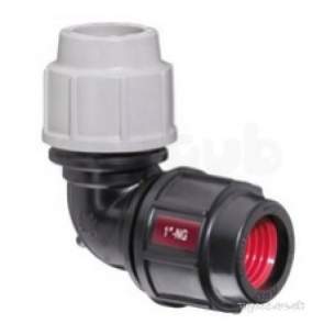 Plasson Fittings -  20x3/4 Inch Plasson Met X N/gauge Elbow 7578