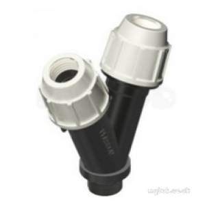 Plasson Fittings -  16x16x3/4 Inch Plasson Y Tee Trd O/take 7550