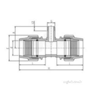 Plasson Fittings -  63x3/4 Inch Bsp Plasson Coupling Plus Riser 7810