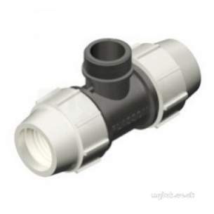 Plasson Fittings -  25x1/2x25 Plasson Male Tee 7840 7840d1d
