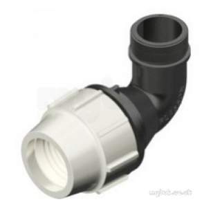 Plasson Fittings -  63x1 1/2 Plasson 90 Elbow Poly/mi 7850