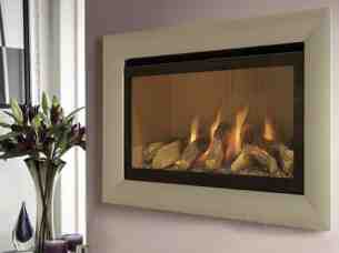 Flavel Gas Fires -  Flavel Rocco Mc Black/champagne Trim Ng