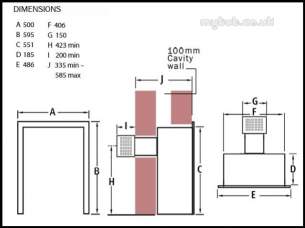 Flavel Gas Fires -  Bfm Flavel Calibre Bf Mc Brass Ng