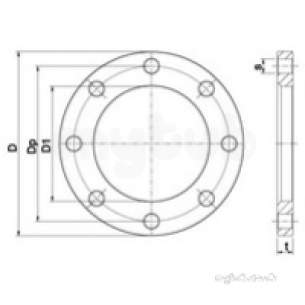 Plasson Electrofusion Fittings -  Black Ef Flange B/ring Pp 125 09903