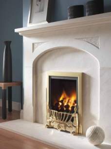 Flavel Gas Fires -  Flavel Kenilworth Rc Brass Gas Fire Ng