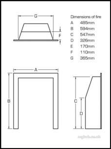 Flavel Gas Fires -  Flavel Kenilworth Rc Brass Gas Fire Ng